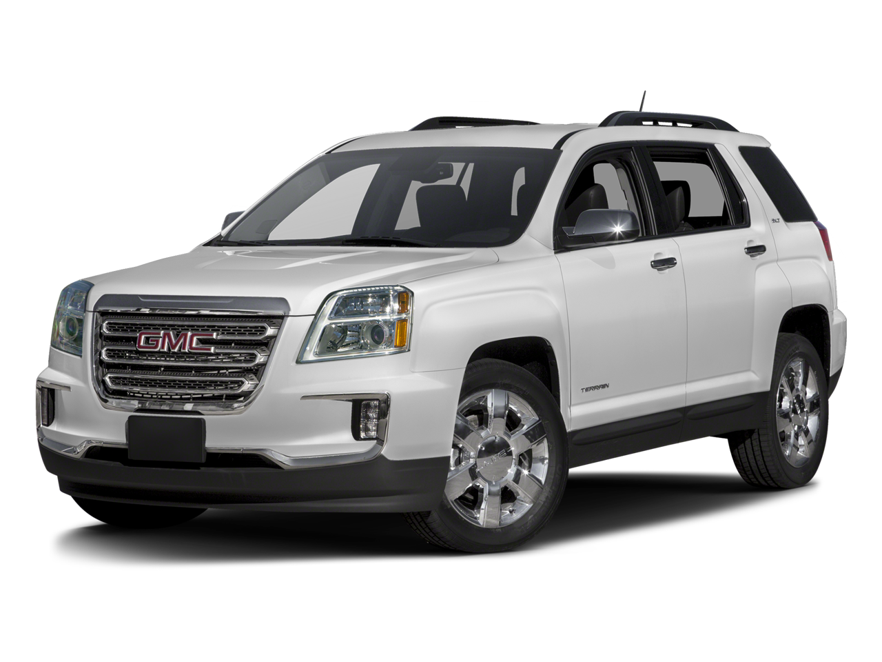 2016 GMC Terrain SLT in Crimson Red Tintcoat — front three-quarter view