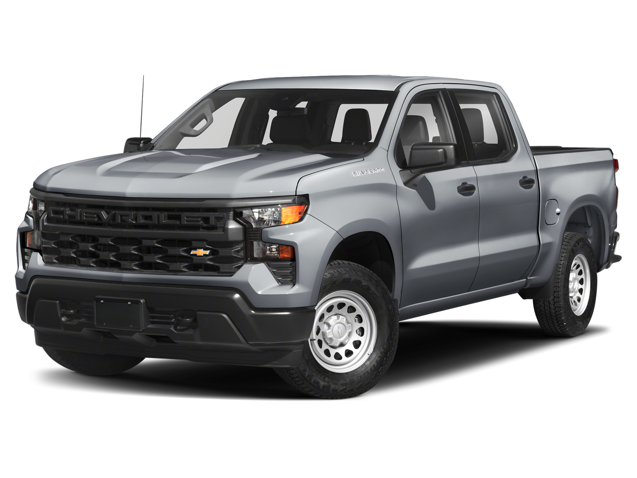 2023 Chevrolet Silverado 1500 LT in Summit White — front three-quarter view