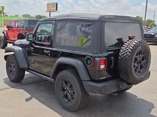 2022 Jeep Wrangler — rear three-quarter view