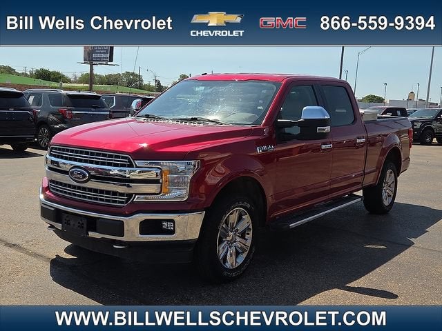 2018 Ford F-150 XL in Red — front three-quarter view
