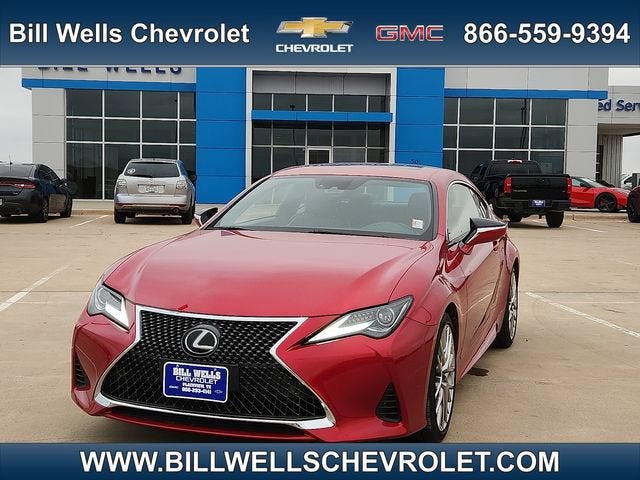 2020 Lexus RC RC 350 in Infrared Red — front three-quarter view