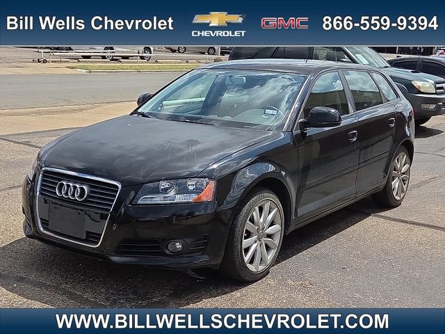 2009 Audi A3 S Line in Black — front three-quarter view